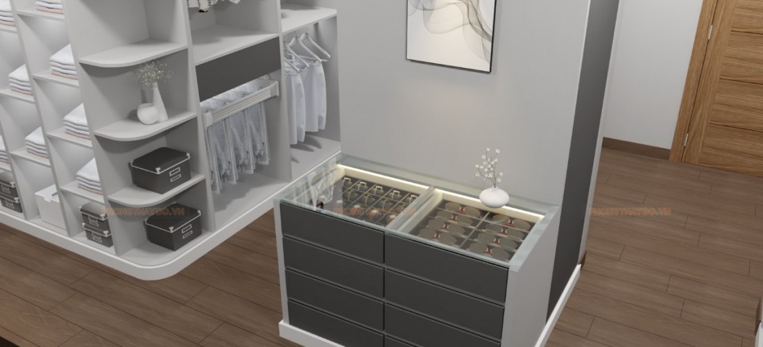 Bàn đảo được xem là công cụ trưng bày các phụ kiện đắt tiền của gia chủ