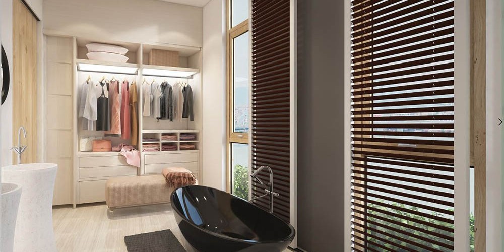 Màu sắc chủ đạo của không gian này thường là trắng sáng hoặc gam màu tươi sáng