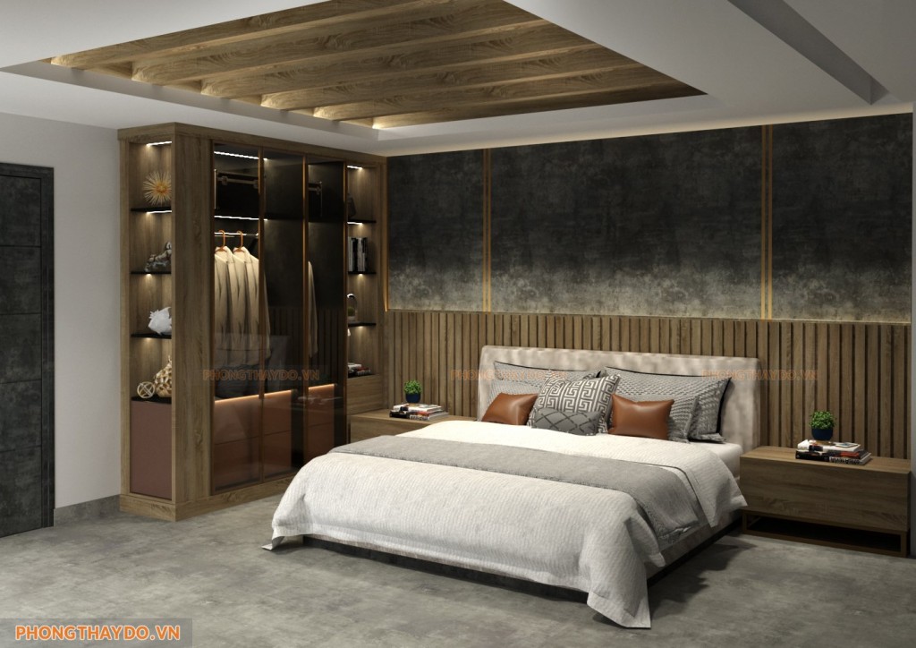 Cải tạo phòng ngủ có phòng thay đồ sẽ giúp gia chủ đáp ứng được công năng sử dụng của mình