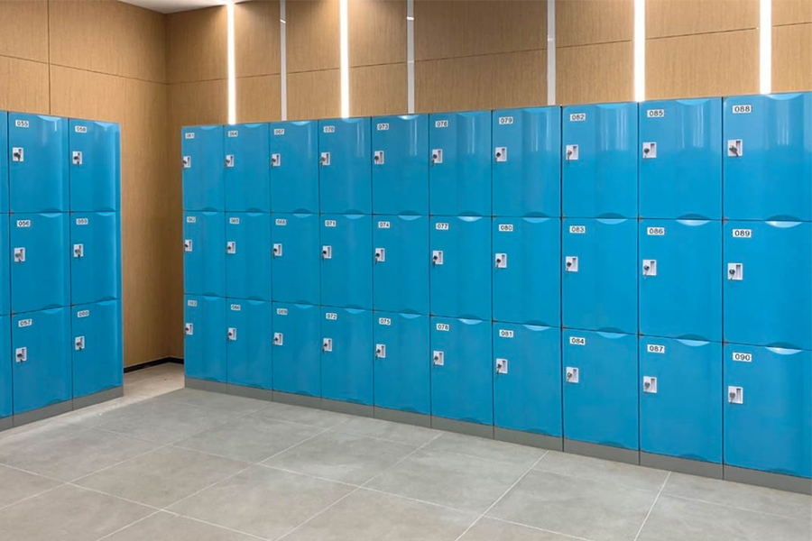 Mẫu tủ locker phòng thay đồ bằng nhựa compose